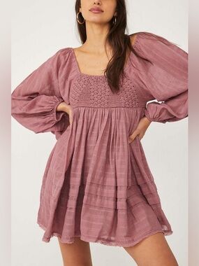 Free People | Dresses | Free People Remino Eyelet Mini Dress Size S Euc |  Poshmark